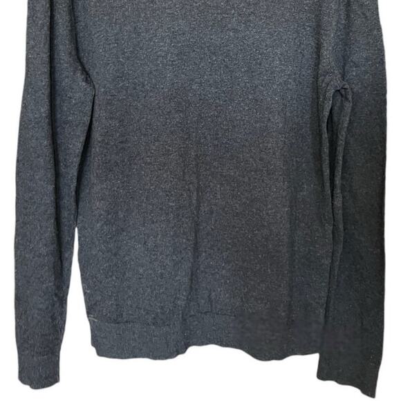 Alfani Mens V-Neck Sweater Pullover Stretch Long Sleeve Medium Grey Classiccore - Picture 5 of 9